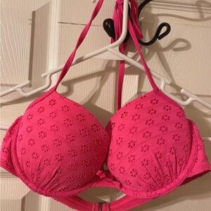 Abercrombie & Fitch Pink Halter Swimming Bra Intimates